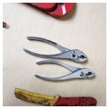 Lot of Hand Tools Including Pliers, Wrenches, and Crimpers