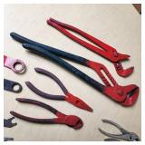 Lot of Hand Tools Including Pliers, Wrenches, and Crimpers