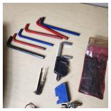 Assorted Allen Wrenches and Hex Keys