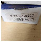 Chicago Hardware Lag Screw Eyebolts with dimensions of 5/16" x 4-3/4" and an overall length of 5-13/16"