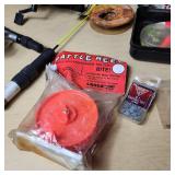 Fishing Gear including Rattle Reel, Fishing Rods, and Accessories