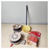 Ice House Wall Mount, Yellow Ice Scoop, and Rattle Reel