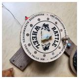 Ice House Wall Mount, Yellow Ice Scoop, and Rattle Reel