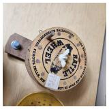 Ice House Wall Mount, Yellow Ice Scoop, and Rattle Reel