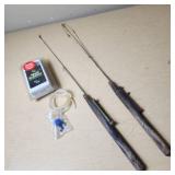 Hush Bubbles Water Resistant Air Pump and Two Fishing Rods