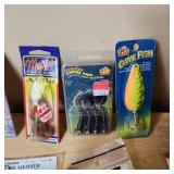 Fishing Tackle including Eagle Claw Snells, Cyber Flex Grubs, and Blue Fox Big Crappie Jigs