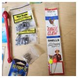 Fishing Tackle including Eagle Claw Snells, Cyber Flex Grubs, and Blue Fox Big Crappie Jigs