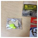 Fishing Tackle and Tools Including Pliers, Multi-tool, and Sinkers