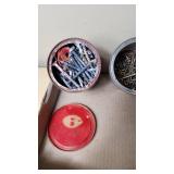 Lot of Various Nails and Screws with Containers