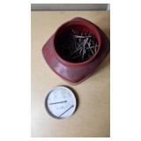 Assorted Nails and Screws in Various Containers