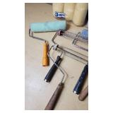 Paint Roller Lot including Sears Roebuck Roller, Contractor Packs, and Accessories