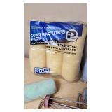 Paint Roller Lot including Sears Roebuck Roller, Contractor Packs, and Accessories