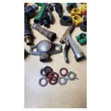 Assorted Garden Hose Nozzles and Connectors