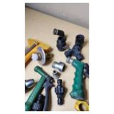 Assorted Garden Hose Nozzles and Connectors