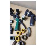 Assorted Garden Hose Nozzles and Connectors