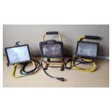 Lot of Portable Work Lights including Smart Electrician, The Designer