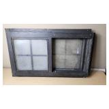 Used Sliding Window with Black Frame, Total Dimension 18x30