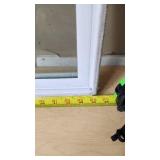 White Framed Glass Window Pane 16 x 34 1/2