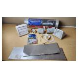 Semi-Rigid Aluminum Duct Vent Kit including Metal Clamps, Vents, and Accessories