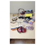 Assorted Safety Equipment including Ear Protection, Safety Glasses, and Goggles