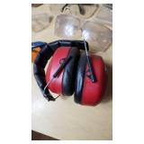 Assorted Safety Equipment including Ear Protection, Safety Glasses, and Goggles