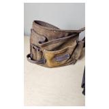 Tool Bags including Leather Tool Pouch and Black Canvas Tool Bag