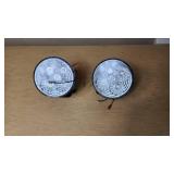 LED Round Lights with Wiring and Mounts