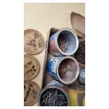 Lot of Nails and Screws in Various Containers