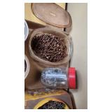 Lot of Nails and Screws in Various Containers