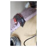 Mixed Electrical Components and Accessories including Various Cables, Connectors, and Switches