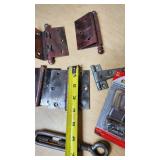 Assorted Hardware Hinges and Latches Lot