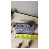 Lot of Hardware Items including Keyed T-Handle Lock, Hook & Plate Latch, and Metal Brackets