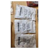 Assorted Hardware and Fasteners including Nylon Lock Nuts, Bolts, and Washers