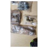 Various Hardware and Plumbing Parts including SharkBite Connectors, Springs, and Belwith Cabinet Hardware