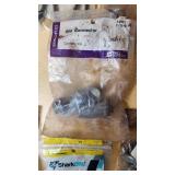 Various Hardware and Plumbing Parts including SharkBite Connectors, Springs, and Belwith Cabinet Hardware