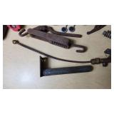 Assorted Vintage and Mechanical Items including Automotive Lights, Recoton CD324 Adapter, and Tools