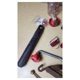 Assorted Vintage and Mechanical Items including Automotive Lights, Recoton CD324 Adapter, and Tools