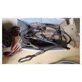 Assorted Electrical Components and Tools including Auto Heater Fan, Wires, and Accessories