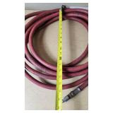 Red Rubber Air Hose with Quick Connect Couplings