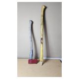 Red Axe and Yellow Axe Handle