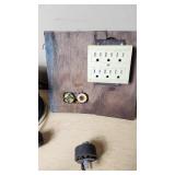 Electrical Cables and Outlet Panel with Accessories