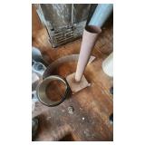 Mixed HVAC Parts and Supplies including Vent Pipes, Elbows, and Fittings