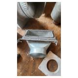 Various HVAC Ductwork Pieces and Accessories including Pipe, Elbows, and Connectors
