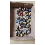 Box of Assorted Brass and Metal Fittings and Connectors