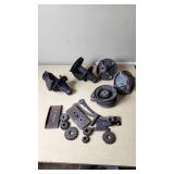 Lot of Mechanical Parts and Gears Including Pulleys and Spindles