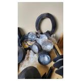 Toro Lighting System Power Pack Model #160-IR and Accessories including Wiring, Light Fixtures, and Mounting Stakes - Unsure of Working Status or Completeness