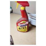 Assorted Garage and Maintenance Supplies including Wolman DeckBrite, Rust-Oleum NeverWet, and Sevin Bug Killer