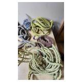 Assorted Ropes and Straps with Accessories