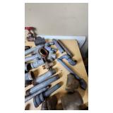 Lot of Plumbing Hardware and Fittings including Galvanized Nipples, Elbows, Valves, and Connectors