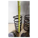 Dodge Automotive Parts Lot including Springs, Hubcaps, and Other Components
